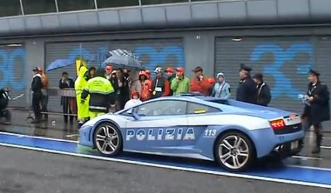 Video Lamborghini LP560-4 Polizia Stradale at Monza 