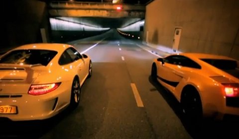 Video The Ring Race in Paris - 911 GT3 VS Gallardo