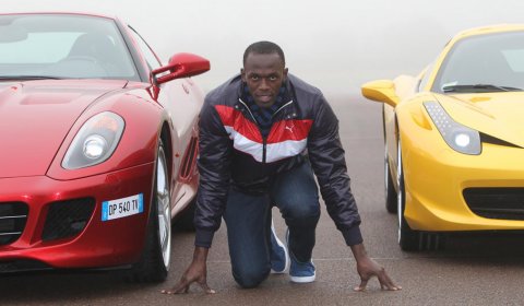 Video Usain Bolt Visits Ferrari and Fiorano Race Track