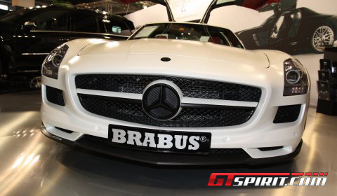 Zurich 2010 Matte White Brabus SLS AMG