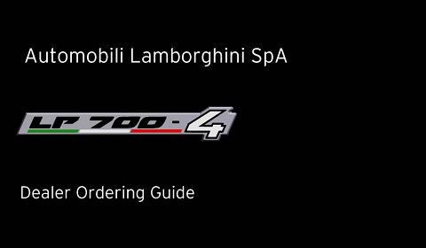 LP 700-4 Dealer Ordering Guide 10122010