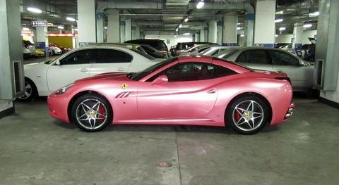 Pink Ferrari California