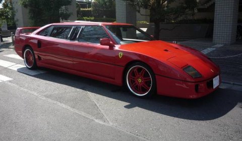 Overkill Ferrari F40 Stretched Limousine From Japan