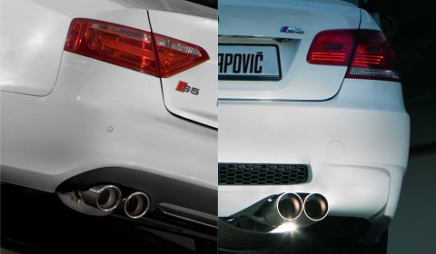 Video Akrapovic Audi S5 VS Akrapovic BMW M3 E92