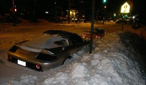 Carrera GT & Corvette ZR1 Snowbound