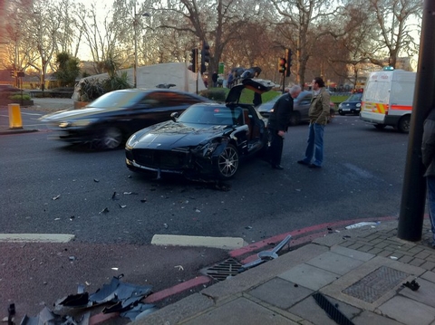 SLS AMG Crash 