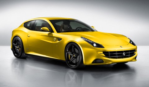 Ferrari FFour Rendered in Classic Ferrari Colors 