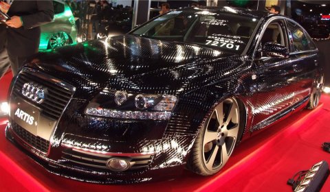 Overkill Artis Audi A6 Black Diamond-Shape Paint Job