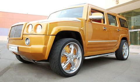 Overkill Gold Hummer Bentley-style