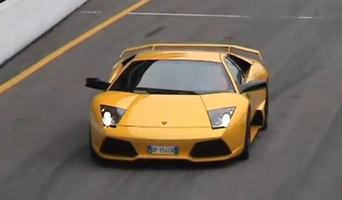 Video Lamborghini Murcielago LP640 at Monza, Italy