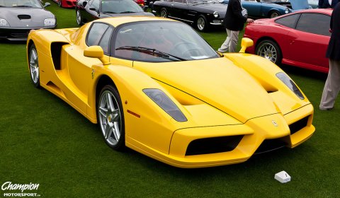 Gallery Yellow Ferrari Enzo at Cavallino Classics XX