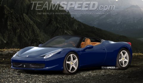 Rendering 2012 Ferrari 458 Italia Spyder