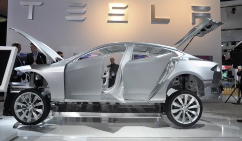Tesla Model S Makes European Debut at Geneva 2011