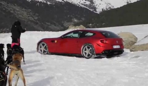 Video Ferrari FFour Spotted in the Mountains