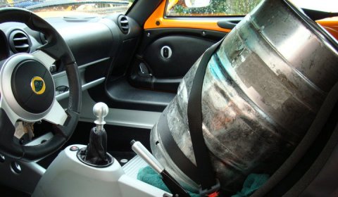 How To Transport Beer in a Sports Car!
