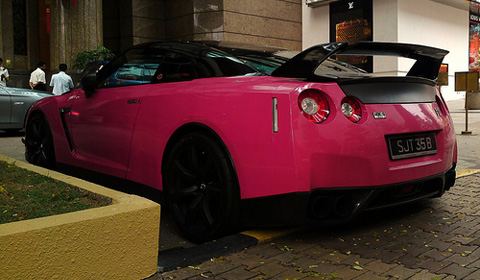 Pink Nissan GT-R