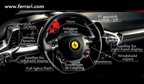 Ferrari 458 Italia Steering Wheel