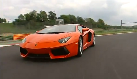 Lamborghini Aventador LP700-4 Hits the Track