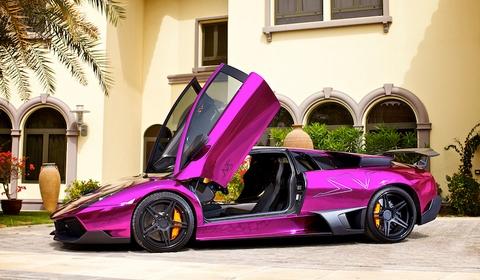 purple lamborghini sv chrome matte becomes lp gtspirit supercar looking