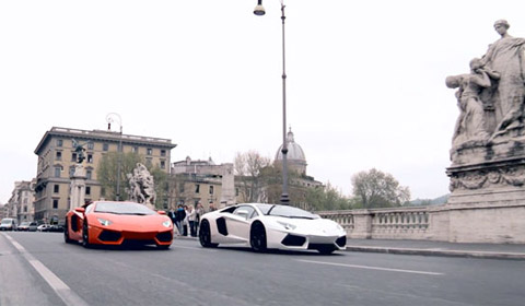 Lamborghini Aventador in Rome