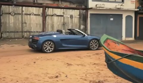 Video Audi R8 V10 Spyder in Brasil