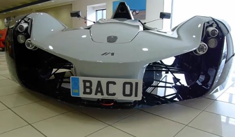 Video BAC Mono at Ferrari Nottingham Dealership