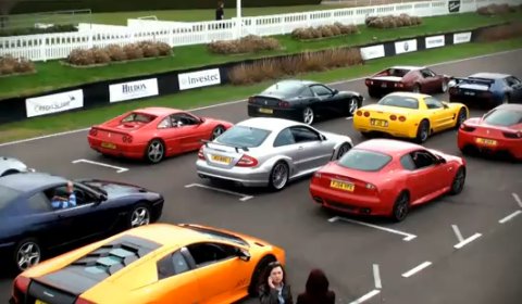 Video Supercar Line-up & Parade at Saywell International