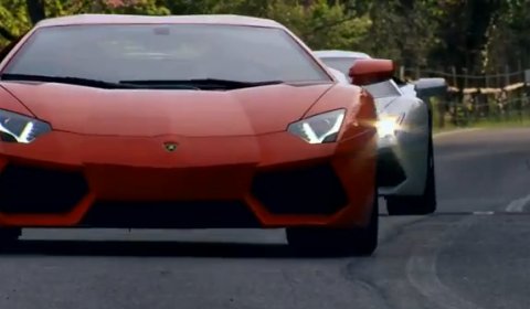 Video Two Lamborghini Aventadors Chasing Each Other Near Rome