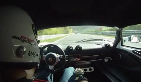 Car Crash Oil Spil on the Nurburgring Nordschleife