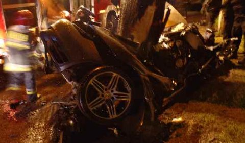 Car Crash Porsche 911 Turbo Crashed in Poland