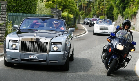 Exclusive Rolls-Royce Procession Near Lake Como