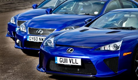 Photo Of The Day Lexus LFA and IS-F at Bruntingthorpe