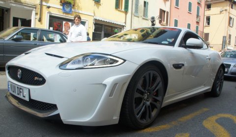 Spotted Jaguar XKR-S in White