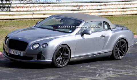 Spyshots 2012 Bentley Continental GTC Convertible Facelift at The Nurburgring