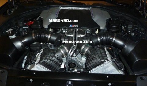 This is The 2012 BMW F10M M5 Twin-Turbo V8 Engine 