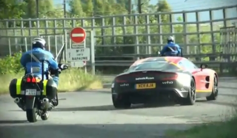 Video First Aston Martin One-77 Pulled Over at Gumball 3000