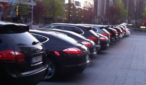 Video Of The Day The Porsche Panamera & Porsche Cayenne Wave