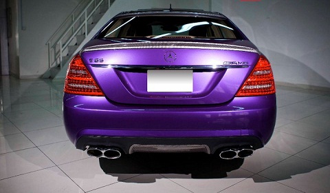 Purple Mercedes S-Class By FribraFoil
