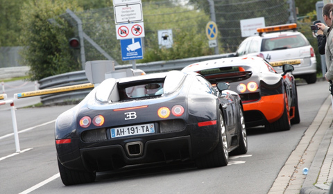 Bugatti Veyron Super Sport and Grand Sport at the Nurburgring