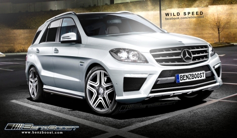 Rendering 2012 Mercedes-Benz ML63 AMG 