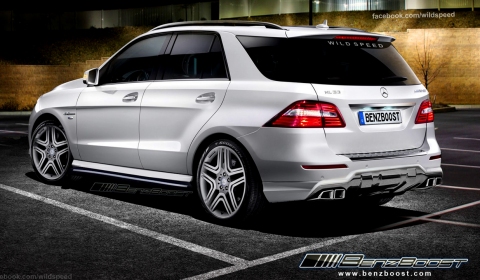 Rendering 2012 Mercedes-Benz ML63 AMG 01