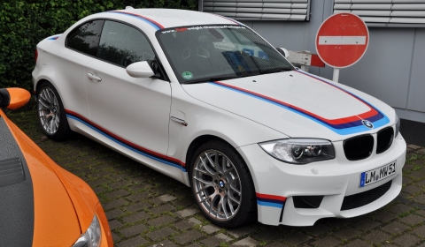 Spotted BMW 1M with 3.0 CSL Stripes