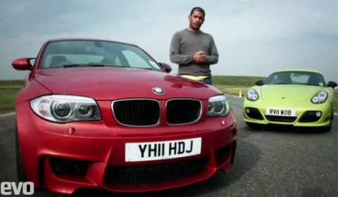 Video BMW 1-Series M Coupe VS Porsche Cayman R by EVO