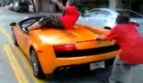 Video Crazy Drunk Guy Lets Skater Drive His Lamborghini