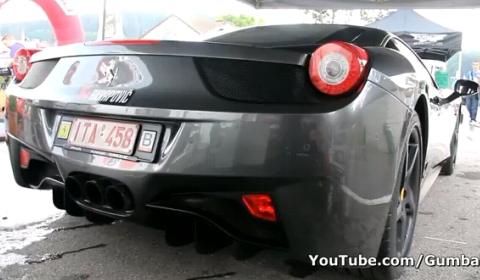 Video Revving Ferrari 458 Italia with Akrapovic Exhaust