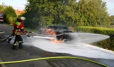 2012 Porsche 911 Prototype Burns Down in Germany 01