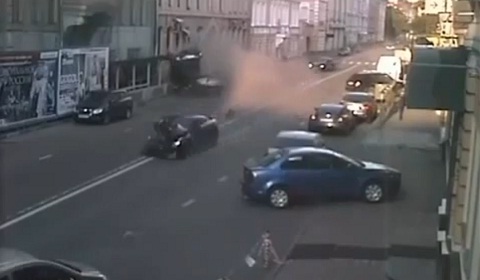 Nissan GT-R Crash Moscow