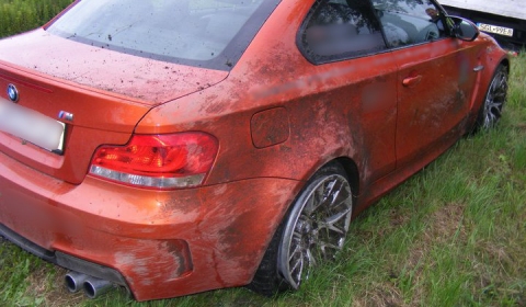 Car Crash Second BMW 1-Series M Coupe Crashed in Poland