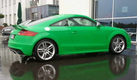 Overkill Audi TT-RS Kermit the Frog Edition