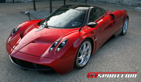 Red Pagani Huayra Spotted at Goodwood 2011